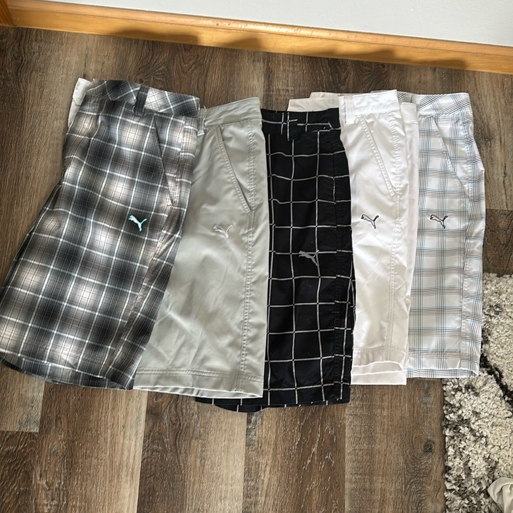 5 pairs of Men’s w 32” Puma Golf Shorts lot